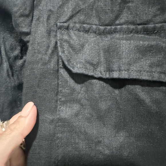 Mikoh Revolve Elegant Black 100% Linen Shirt Romper SIZE 2 M EUC - Picture 3 of 7